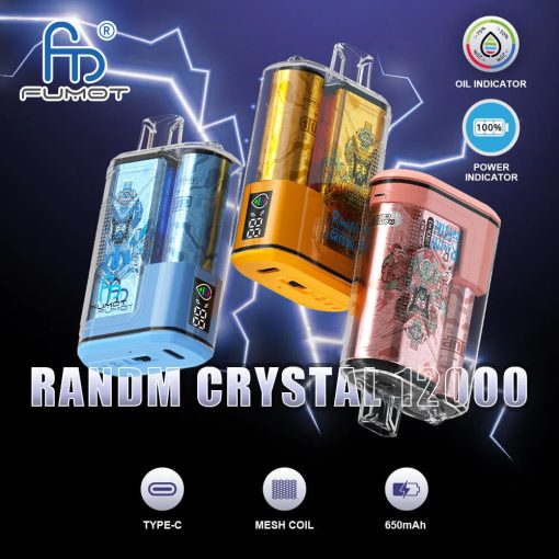 Fumot Crystal 12000 Züge Einweg-Vape 20ML (5 Stück) – Bild 5
