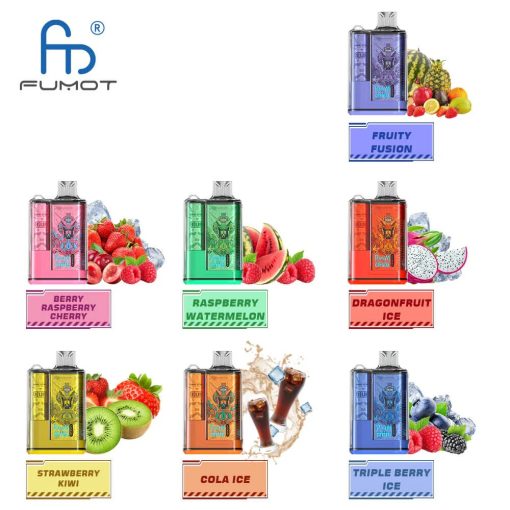 Fumot Crystal 12000 Züge Einweg-Vape 20ML (5 Stück) – Bild 3