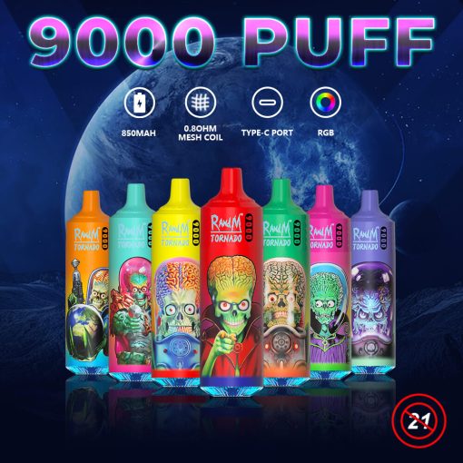 Fumot RandM Tornado 9000 Puffs Einweg Vape (1 Vape) – Bild 5
