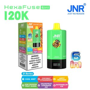 Alternative view of JNR HexaFuse 120000 Züge – 6-in-1 Einweg-Vape – 1 Stück